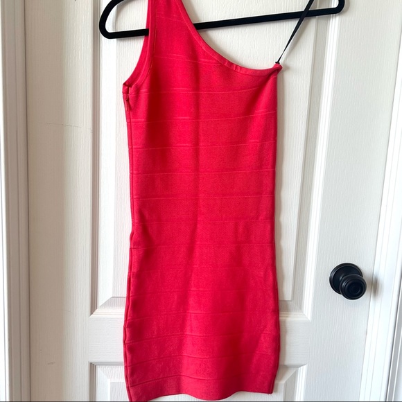 BEBE One Shoulder Bandage Body Con Dress—SZ. XS - Picture 3 of 9